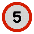 670 5 Maximum Speed 5mph Sign Face Only road street highway public and private signage