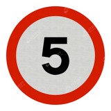 670 5 Maximum Speed 5mph Sign Face Only road street highway public and private signage