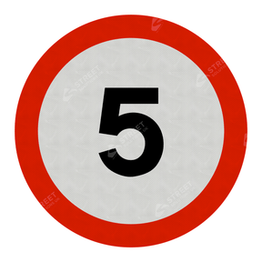 670 5 Maximum Speed 5mph Sign Face Only road street highway public and private signage