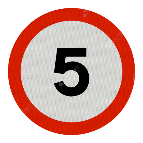 670 5 Maximum Speed 5mph Sign Face Only road street highway public and private signage