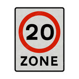 674a 20mph Speed Limit Zone Sign Face | Post & Wall Mounted