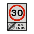 Zone sign face