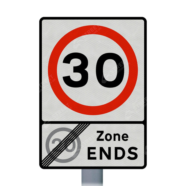 Zone sign face