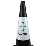 Black 750mm Funeral Cone