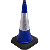 Blue 750mm 2-Piece Traffic Cone
