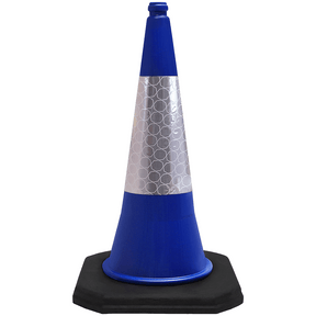 Blue 750mm 2-Piece Traffic Cone