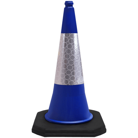 Blue 750mm 2-Piece Traffic Cone