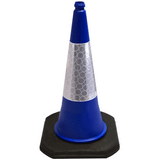 Blue 750mm 2-Piece Traffic Cone
