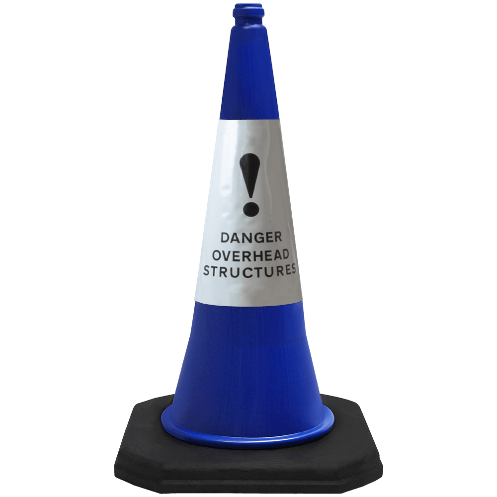 Blue Starlite 750mm 2-Piece Traffic Road Cone