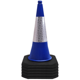 Blue 750mm 2-Piece Traffic Cone