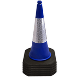 Blue 750mm 2-Piece Traffic Cone