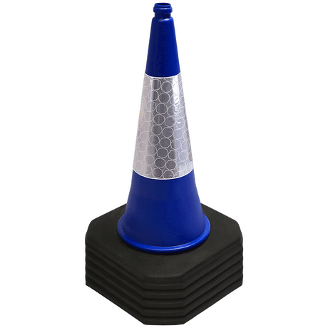 Blue 750mm 2-Piece Traffic Cone