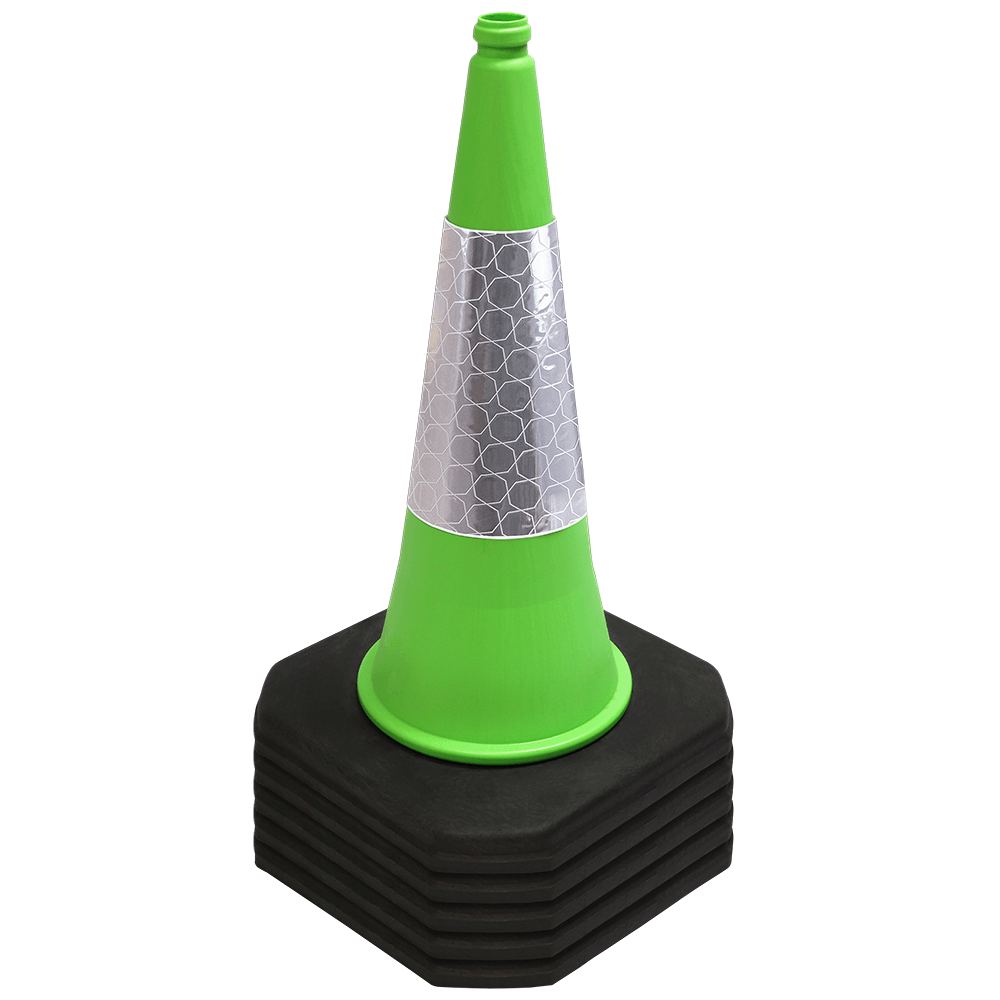 Green 750mm 2-Piece Traffic Cone
