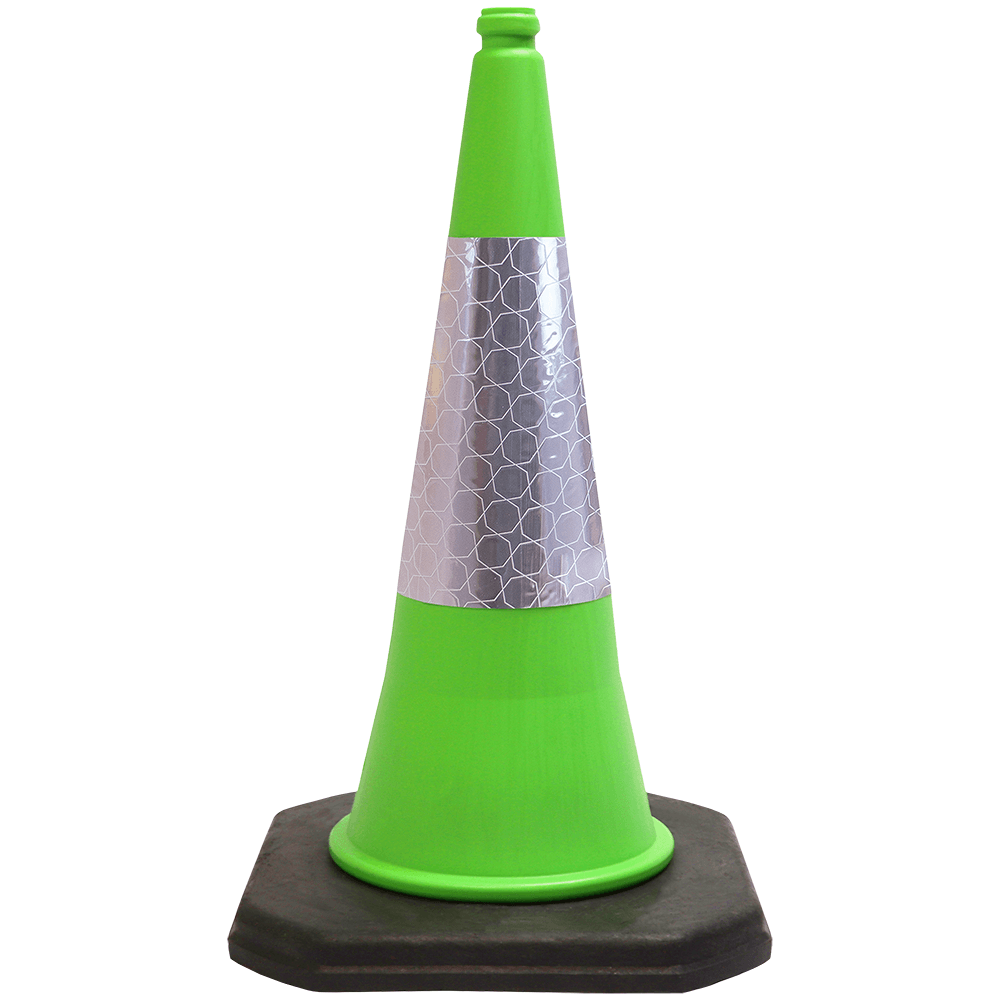 Green 750mm 2-Piece Traffic Cone