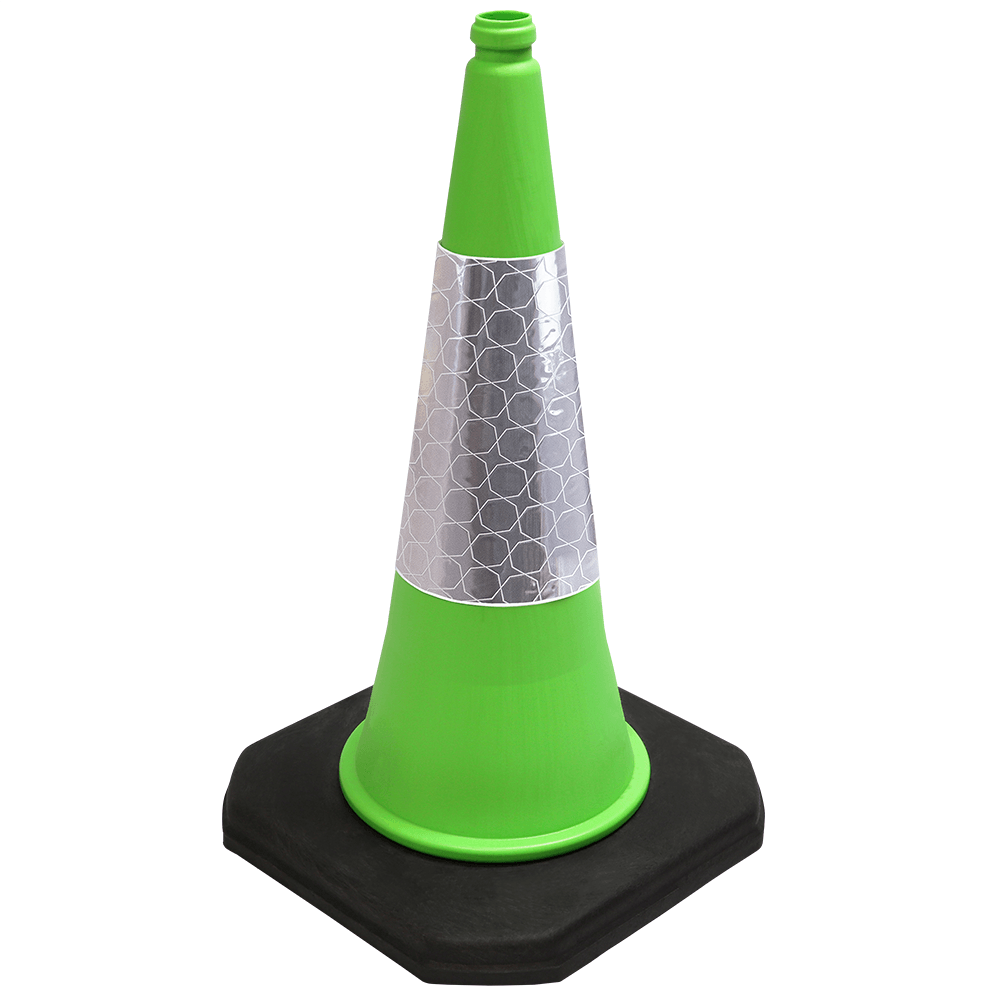 Green 750mm 2-Piece Traffic Cone