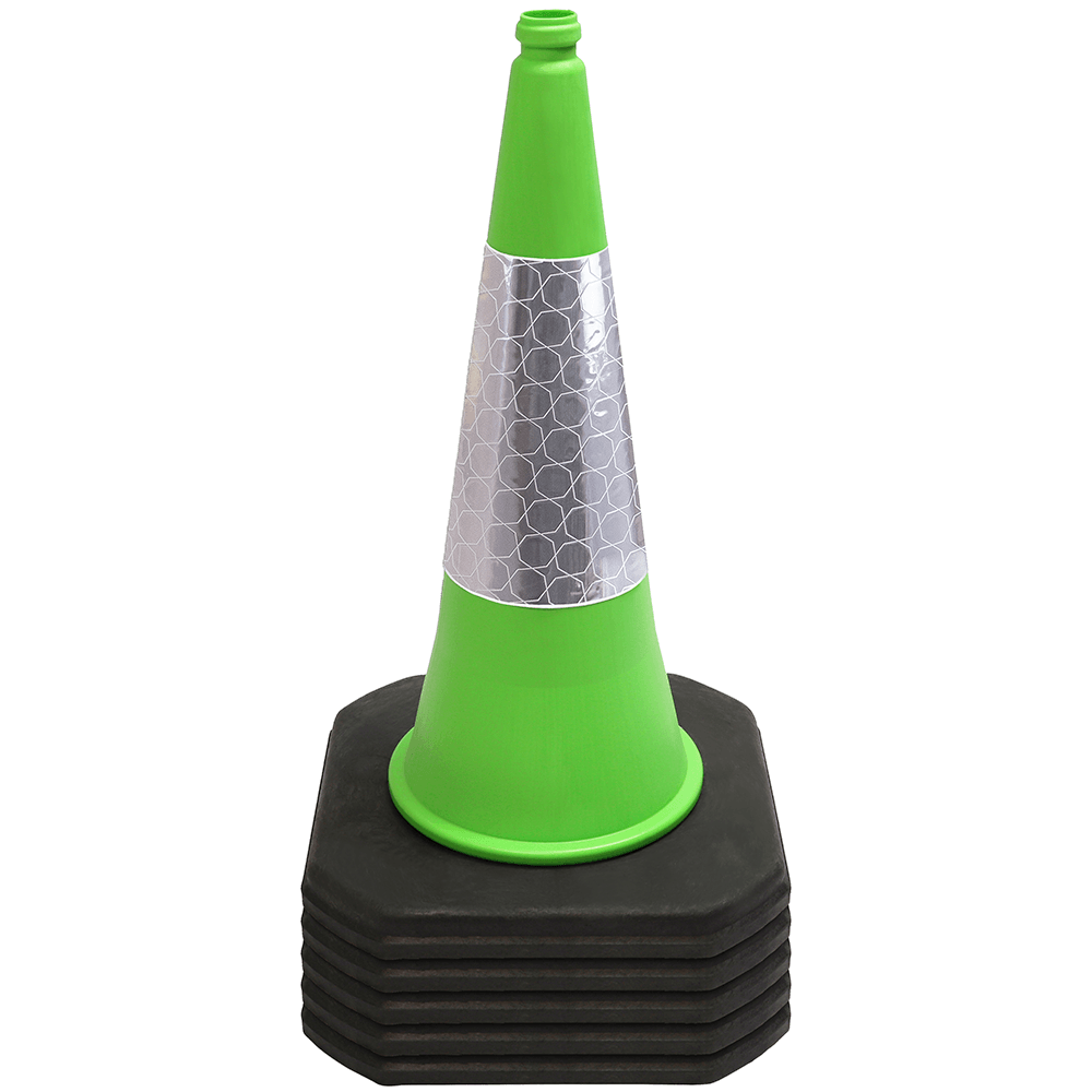 Green 750mm 2-Piece Traffic Cone