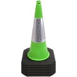 Green 750mm 2-Piece Traffic Cone