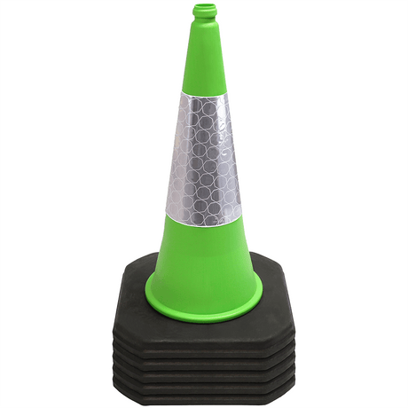 Green 750mm 2-Piece Traffic Cone