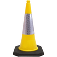 Yellow 750mm 2-Piece Traffic Cone