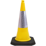 Yellow 750mm 2-Piece Traffic Cone