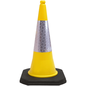 Yellow 750mm 2-Piece Traffic Cone