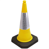 Yellow 750mm 2-Piece Traffic Cone