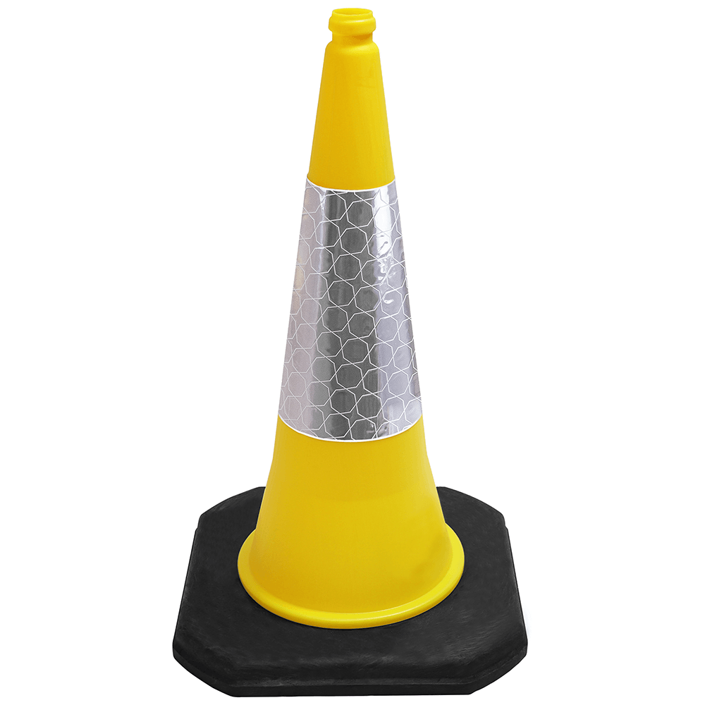 Yellow 750mm 2-Piece Traffic Cone