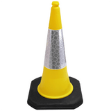Yellow 750mm 2-Piece Traffic Cone