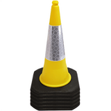 Yellow 750mm 2-Piece Traffic Cone