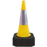 Yellow 750mm 2-Piece Traffic Cone