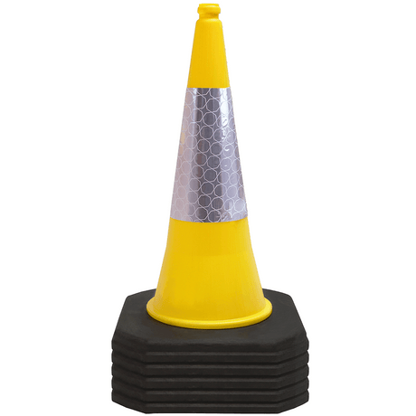 Yellow 750mm 2-Piece Traffic Cone