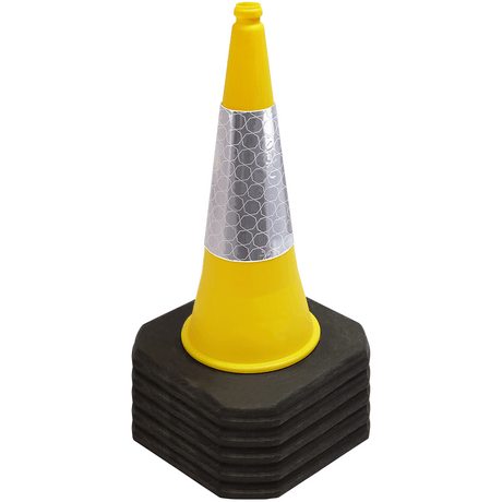 Yellow 750mm 2-Piece Traffic Cone