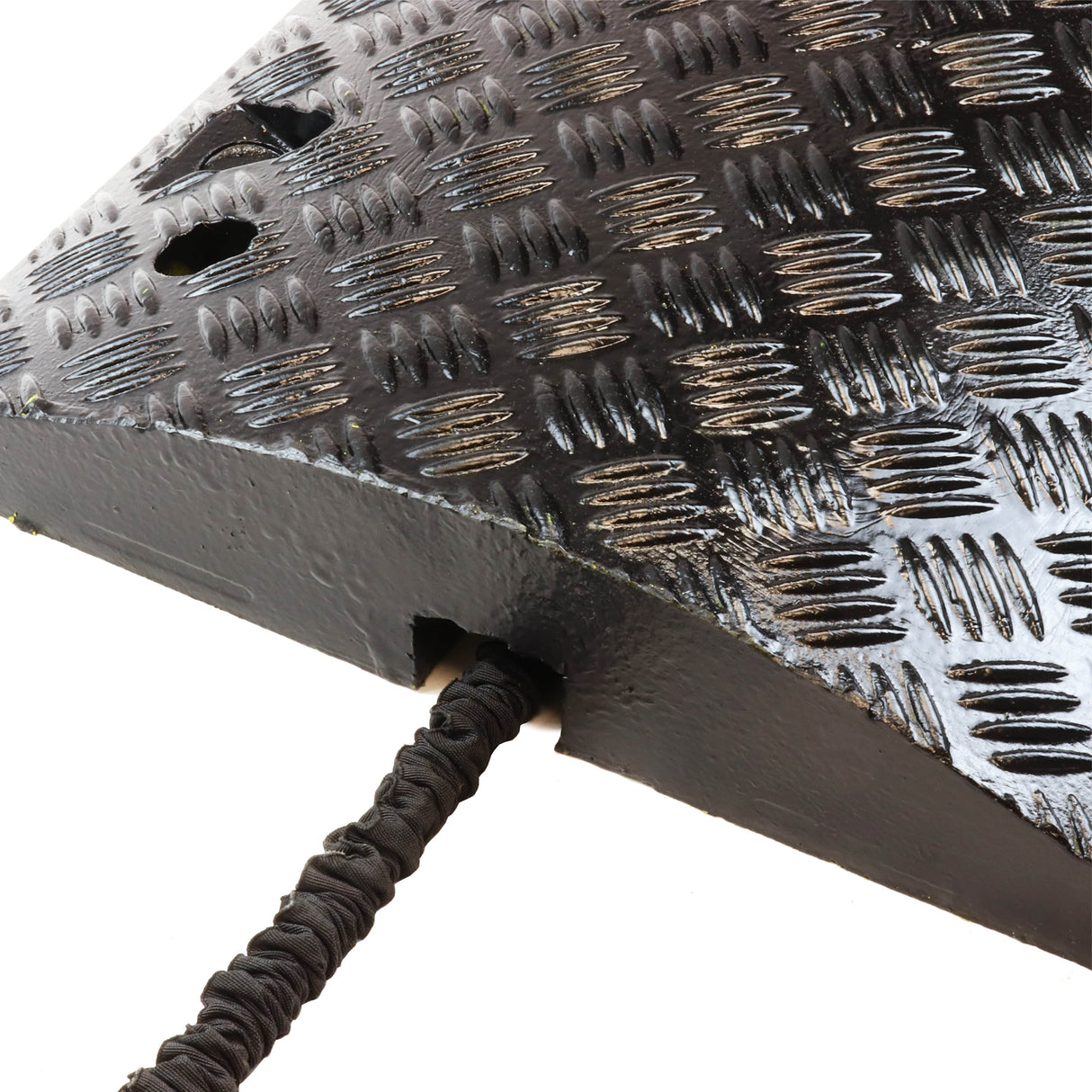 Black speed bump speed ramp 50mm 10mph 75mm 5mph