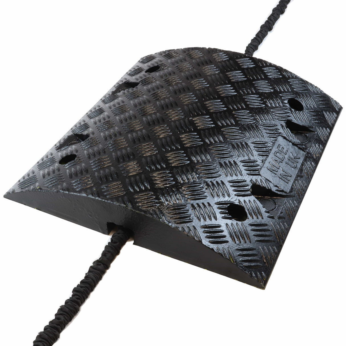 Black speed bump speed ramp 50mm 10mph 75mm 5mph