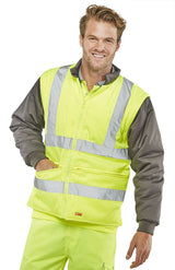 Beeseen Hi Vis 7-in-1 Waterproof Jacket Yellow