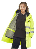 Beeseen Hi Vis 7-in-1 Waterproof Jacket Yellow