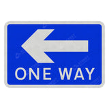 810 One Way Sign For Pedestrians Left Sign Face | Post & Wall Mounted street road highway public and private signage