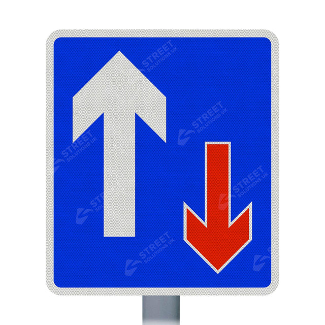 811 Traffic Has Priority Over Oncoming Vehicles Ahead Sign Face | Post & Wall Mounted road street highway signage 
