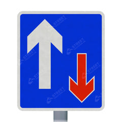 811 Traffic Has Priority Over Oncoming Vehicles Ahead Sign Face | Post & Wall Mounted road street highway signage 