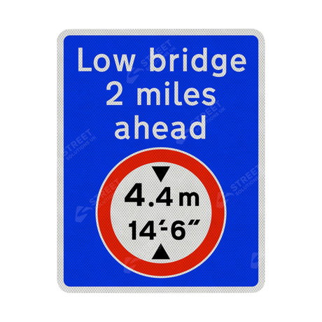 818-3 Advance Warning Of A Mandatory Height Restriction Ahead Sign Face | Post & Wall Mounted street road highway public and private signage 