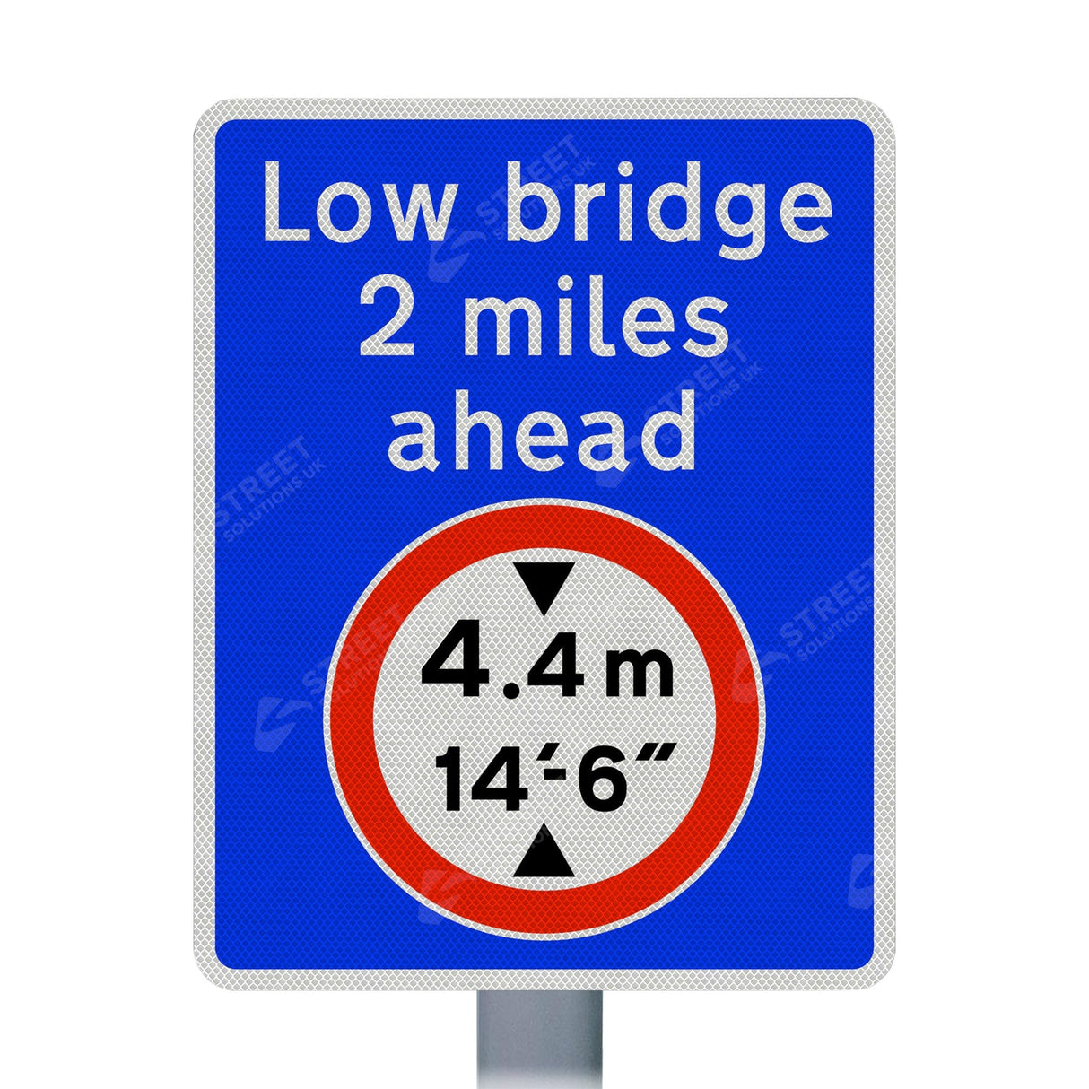 818-3 Advance Warning Of A Mandatory Height Restriction Ahead Sign Face | Post & Wall Mounted street road highway public and private signage 