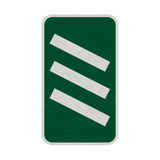 823 825 Count Down Marker sign face for road street highway public private motorway dual carriageway reflective green post mounted