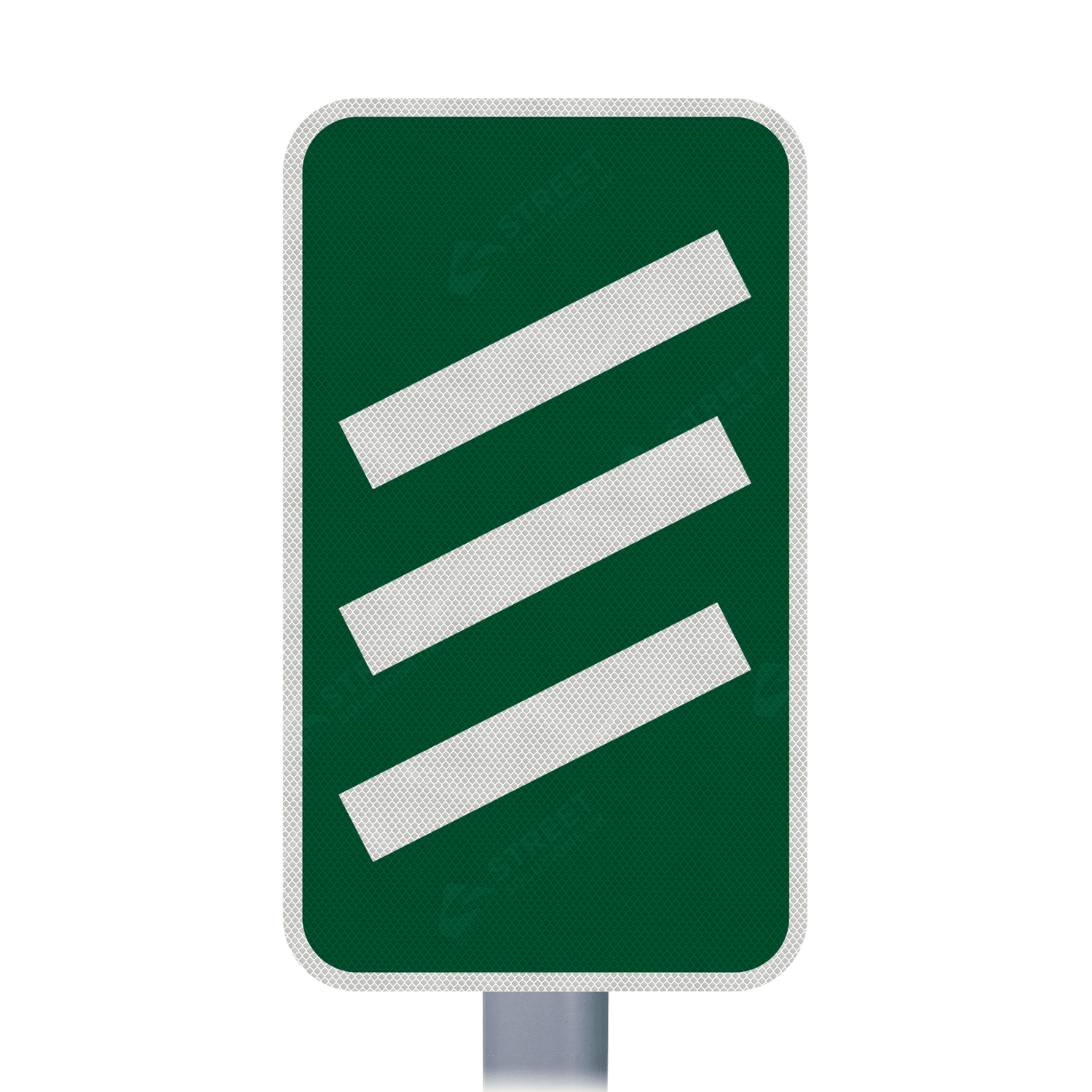 823 825 Count Down Marker sign face for road street highway public private motorway dual carriageway reflective green post mounted