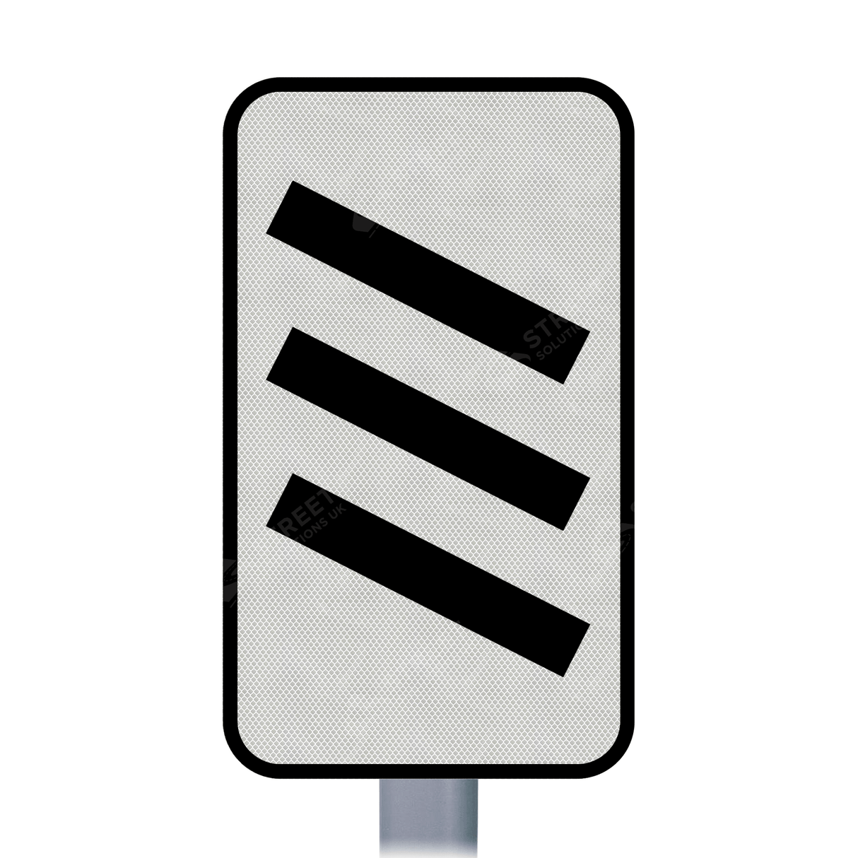 823 825 Count Down Marker sign face for road street highway public private motorway dual carriageway reflective green post mounted