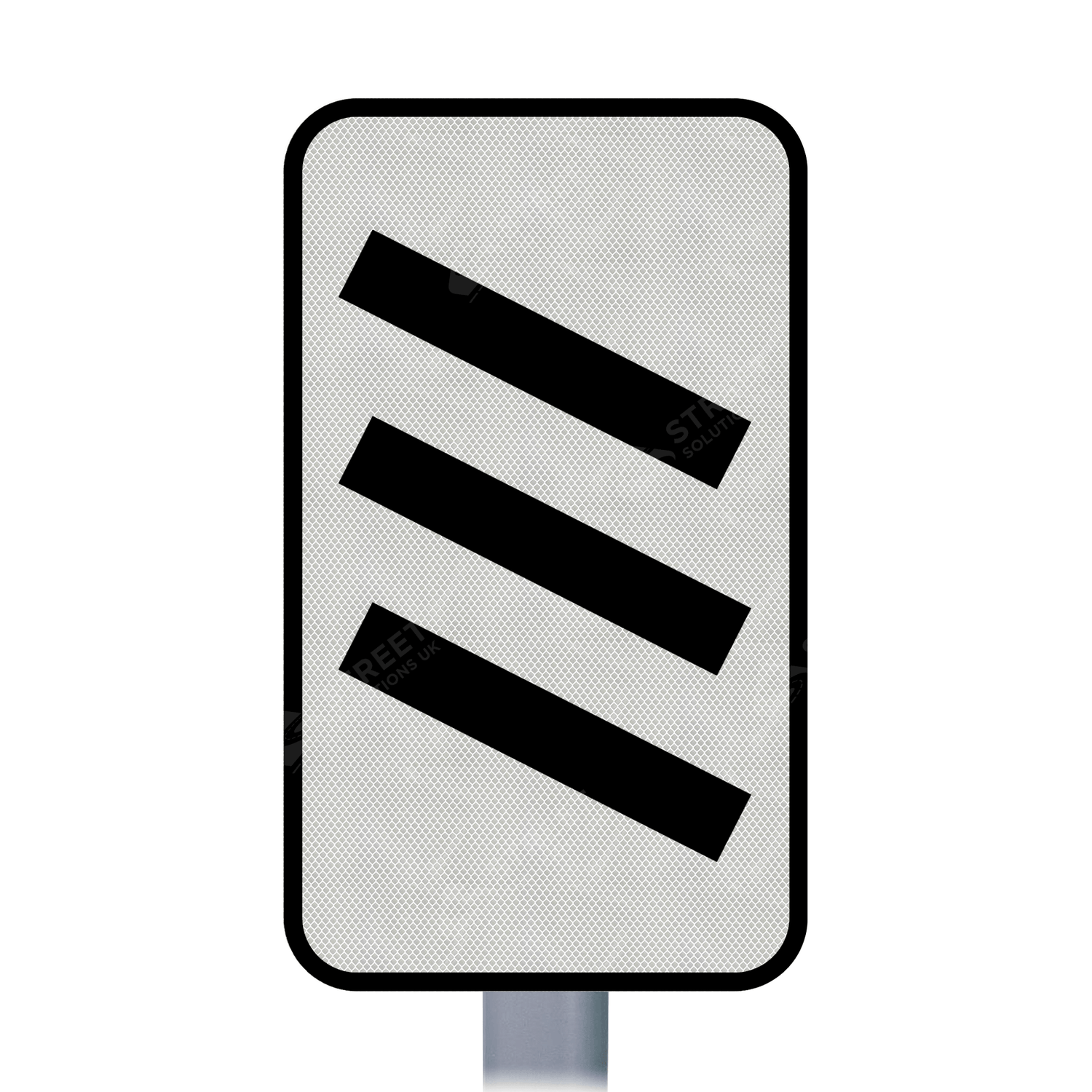 823 825 Count Down Marker sign face for road street highway public private motorway dual carriageway reflective green post mounted