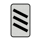 823 825 Count Down Marker sign face for road street highway public private motorway dual carriageway reflective green post mounted