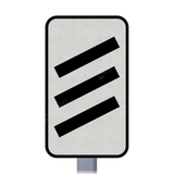 823 825 Count Down Marker sign face for road street highway public private motorway dual carriageway reflective green post mounted