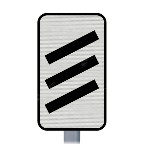 823 825 Count Down Marker sign face for road street highway public private motorway dual carriageway reflective green post mounted