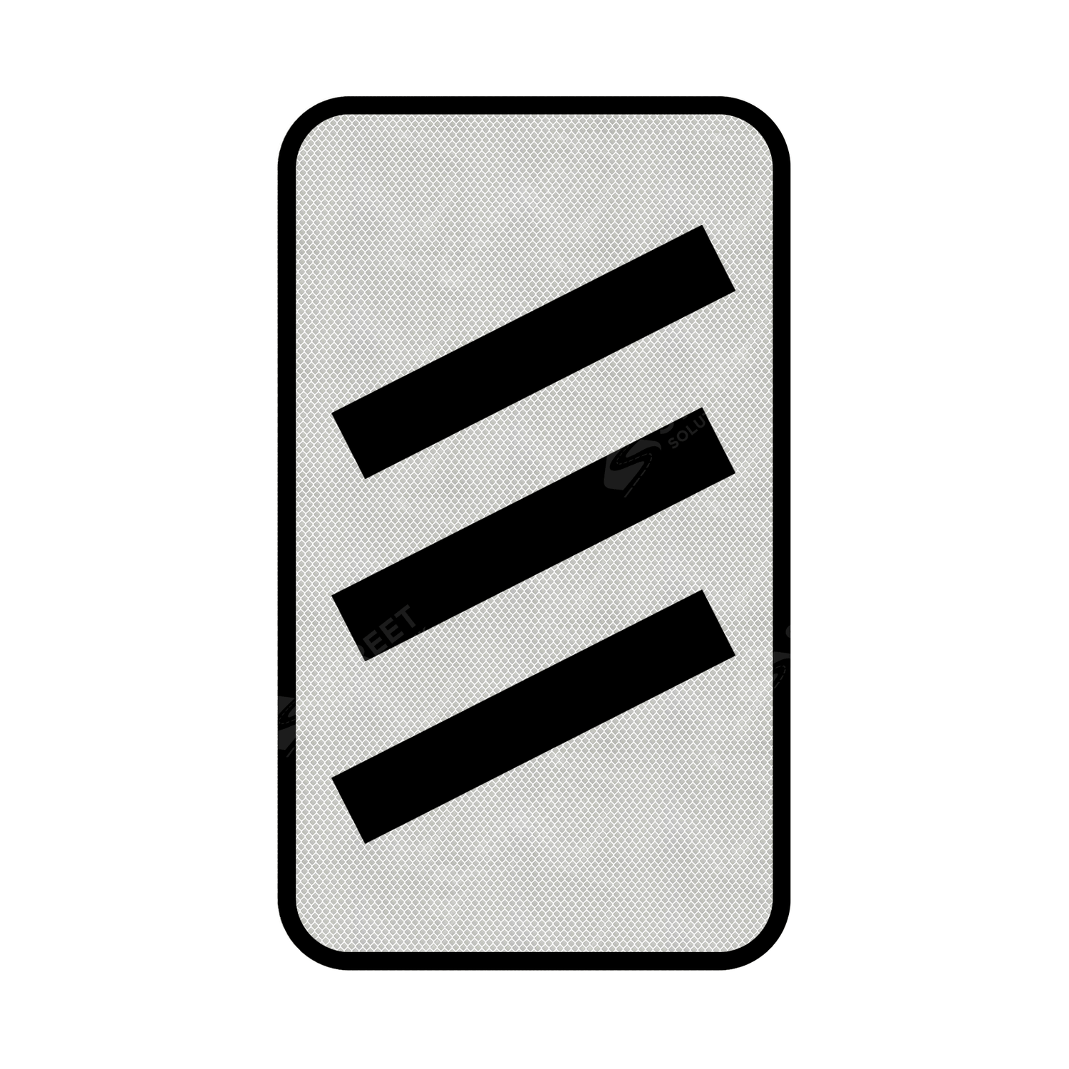 823 825 Count Down Marker sign face for road street highway public private motorway dual carriageway reflective green post mounted