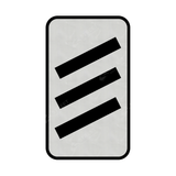823 825 Count Down Marker sign face for road street highway public private motorway dual carriageway reflective green post mounted